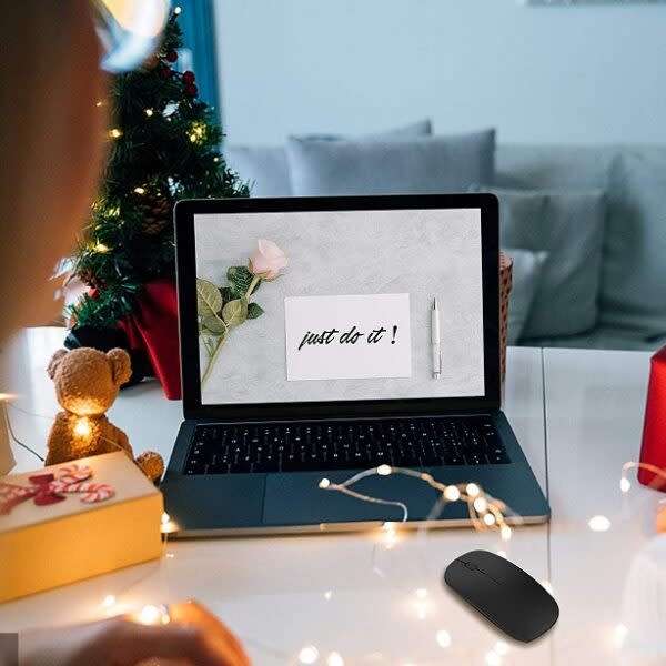 Portable Rechargeable 1200Dpi Optical Wireless Mouse (Random Color)