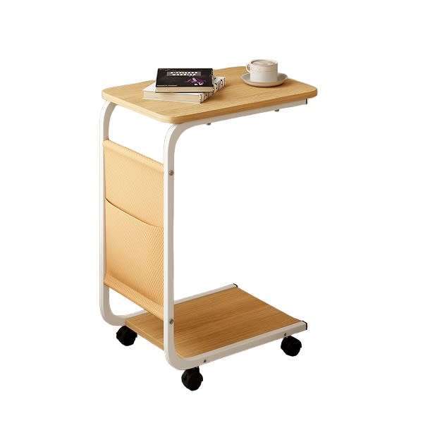Convenient And Portable Movable Living Room Side Table With Storage Bag