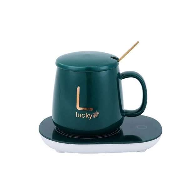 Temperature Control Cup With Smart Heating Coaster (Random Color)