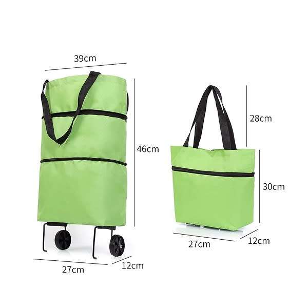 Convenient And Affordable Foldable Reusable Shopping Bag With Wheels