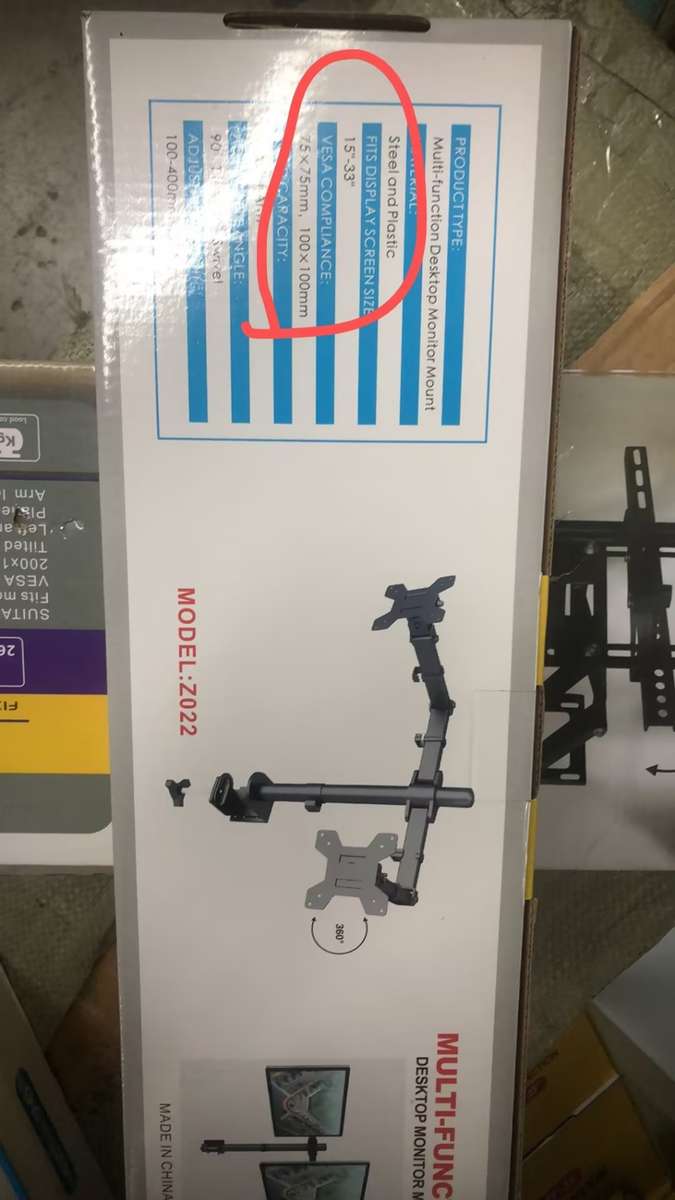 Practical Two-Arm Desktop Monitor Clamp Stand