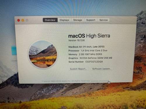 MacBook Air 11` Late 2010 Model ! Great Condition!