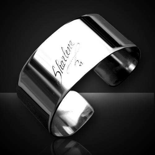 Open ended ladies bracelet - plain **FREE ENGRAVING**