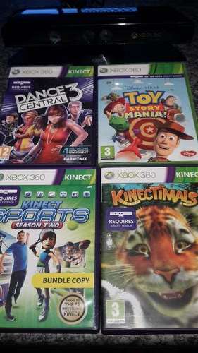 Xbox 360 Kinect Sensor + 4 Games