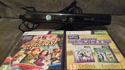 Xbox 360 Kinect Sensor + 2 Games