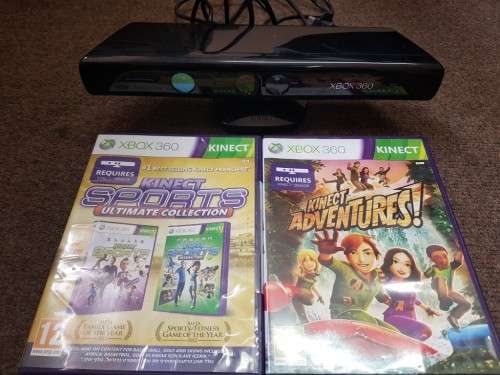 Xbox 360 Kinect Sensor + 2 Games