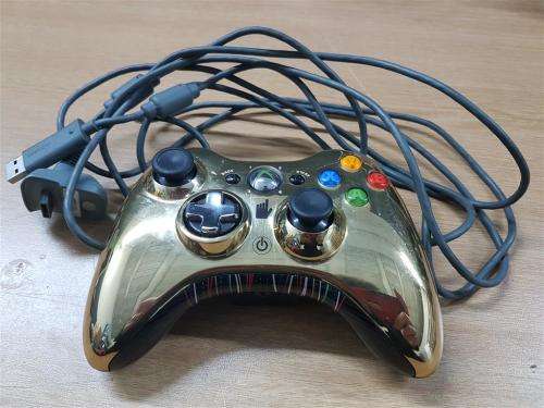 Wireless Gold Chrome Controller XBOX 360