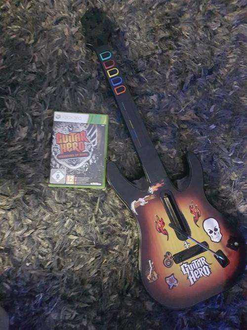 Guitar Hero Controller + Warriors Of Rock XBOX 360