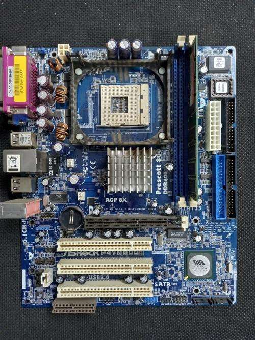 ASRock P4VM800 Motherboard + 256MB Ram
