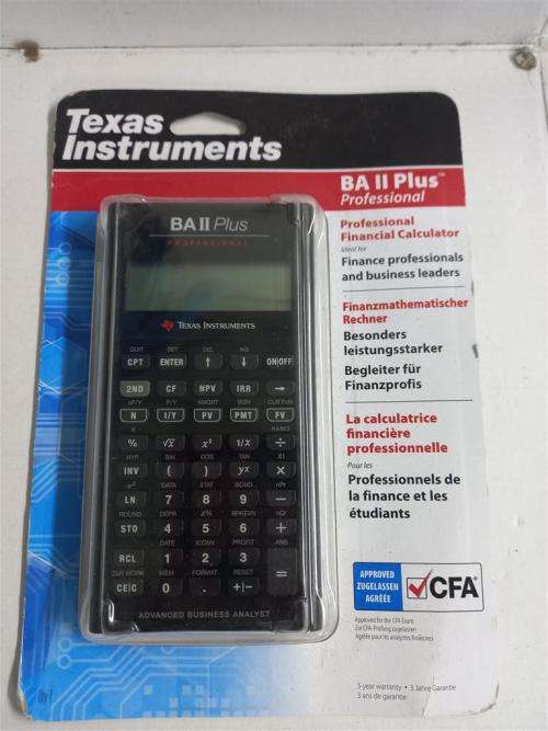 Texas Instruments BA II Plus Professional Financial Calculator
