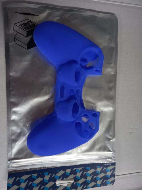 Zedlabz soft silicone rubber skin cover for Ps4 controller - Blue