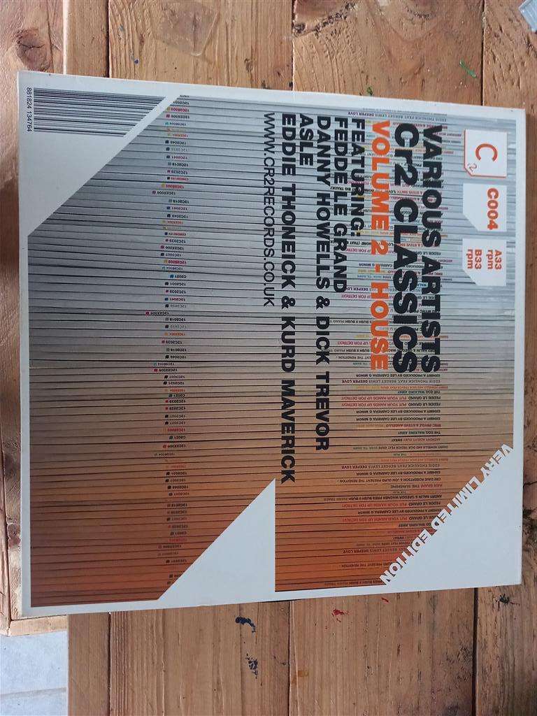 Various artists Cr2 Classics Volume 2 - House 12` Vinyl