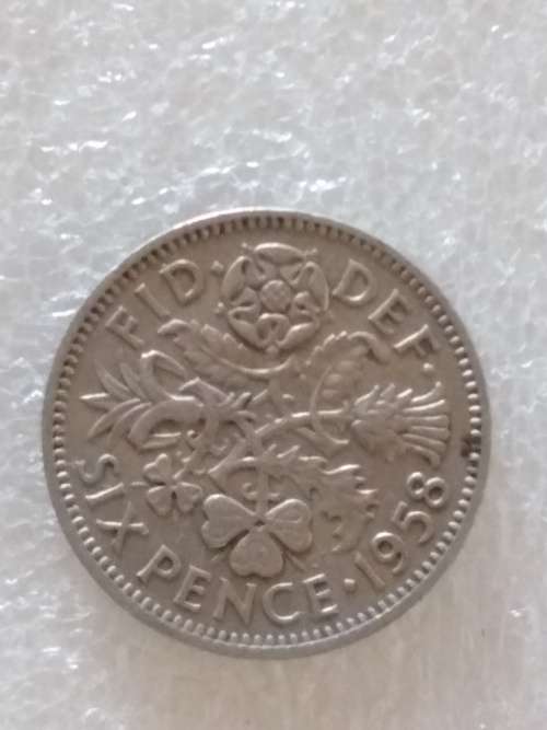 1958 Sixpence Great Britain