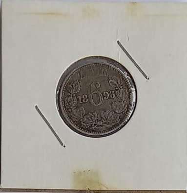 (Auction) ZAR 1896 6 Pence - Silver
