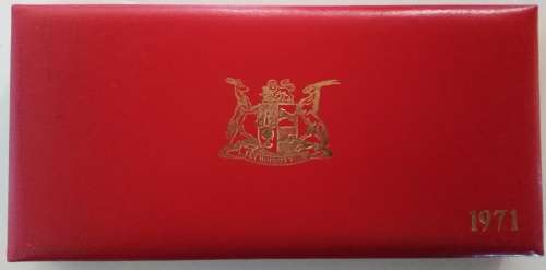 (Auction) 1971 Proof Set in Red SAM Box, Silver R1 - No Gold
