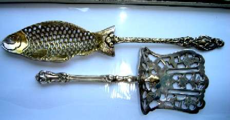 Two Interesting Brass Food Servers.
