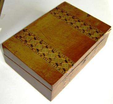 Antique Writing Slope with Marquetry inlays