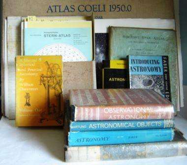 A lot of Books and Star Atlases relating to the hobby of Astronomy.