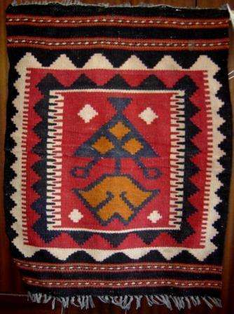 Hand woven Wall hanging Rug.  Believed to be Afghan.