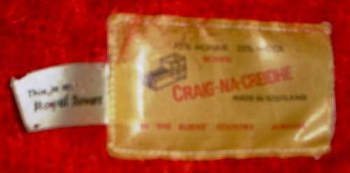 Vintage Royal Stewart Mohair Shawl.  Scottish     Craig-Na-Creidhe.