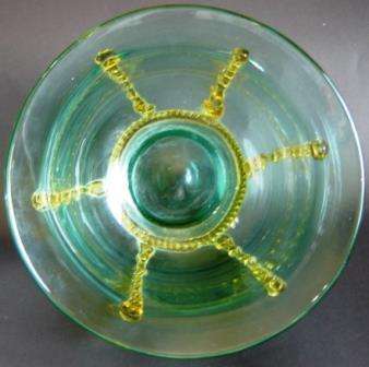 Large Vintage Glass Vase imported from Scotland approx 1964    *Sp.