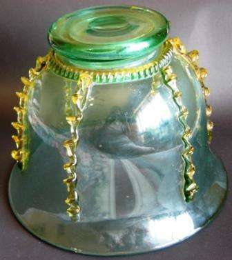 Large Vintage Glass Vase imported from Scotland approx 1964    *Sp.