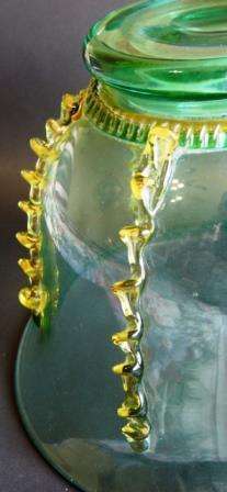 Large Vintage Glass Vase imported from Scotland approx 1964    *Sp.