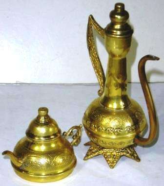 A pair of Brass Kettles