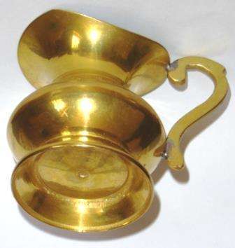 Small Brass Jug.   Parts lathe turned.