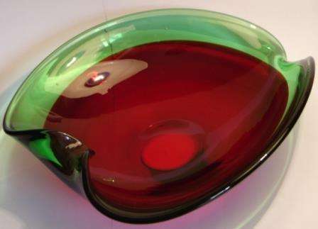 A magnificient Red & Green Pansy Bowl.