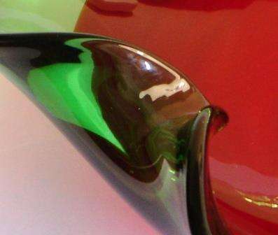 A magnificient Red & Green Pansy Bowl.