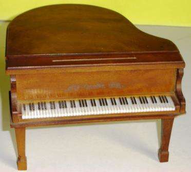Transistor Radio built into a micro-miniature Grand Piano