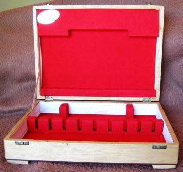Large Cutlery Box without utensils.   Made of Wood.