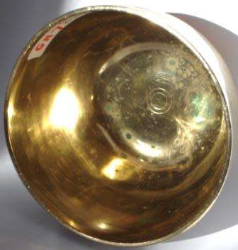 Vintage Brass Chinese Rice Bowl with Lid.