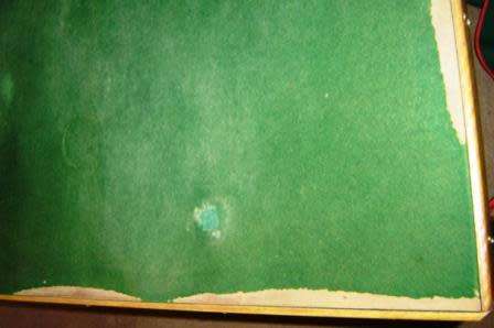 Bridge Table.   Made of Saligna  timber, needs TLC.