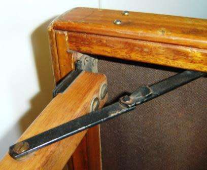 Bridge Table.   Made of Saligna  timber, needs TLC.