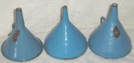 A lot of 19 Vintage Blue Enamelware Kitchenalia.   Ex Scandinavia