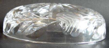 Vintage Cut Glass Powder Bowl and Lid.
