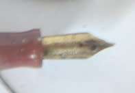 Parker Duofold Fountain Pen.  Anchor in Circle Trade Mark Color Brown.