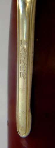 Parker Popular Fountain Pen.  Red/Brown color.  (Olsen Period)