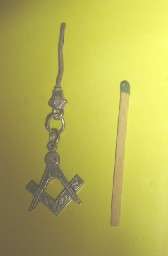 Silver Freemason Motif on Pin