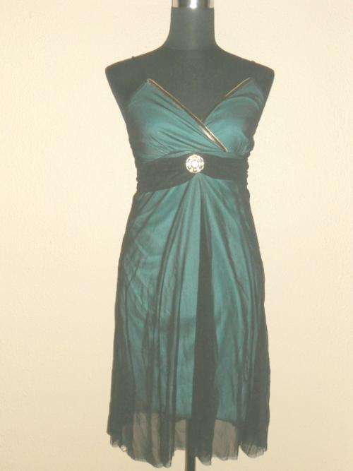 SEXY BLUE, BLACK & GOLD DRESS - GREAT GIFT - AFFORDABLE & STYLISH - BID FROM R1! BARGAIN!