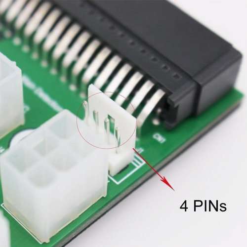 1200W/750W Breakout Board W Button for HP PSU GPU Mining Ethereum With 12Pcs 8P Cable