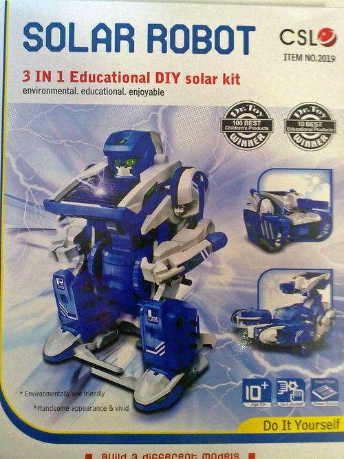 SOLAR ROBOT! 3 IN 1 Educational DIY Solar Kit!