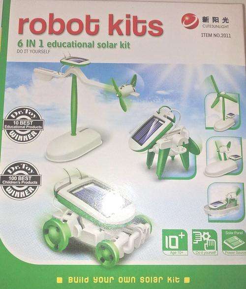 SOLAR TOY! 6 IN 1 Educational DIY Solar Kit!