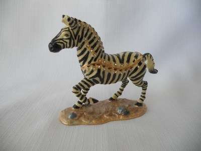 Zebra Treasurine Secret Trinket Box
