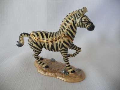 Zebra Treasurine Secret Trinket Box