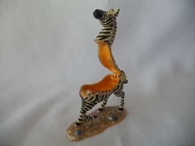 Zebra Treasurine Secret Trinket Box