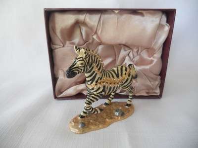 Zebra Treasurine Secret Trinket Box