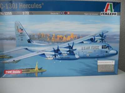 C-130J Hercules No. 1255 Model Kit - Italeri - 1:72 (NIB)